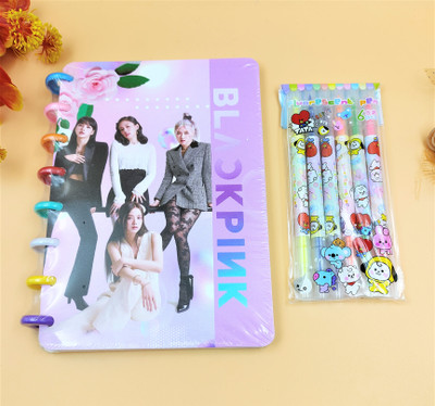 Paper Bear BlackpINk A4 Diary ruled 70 Pages(Pink)