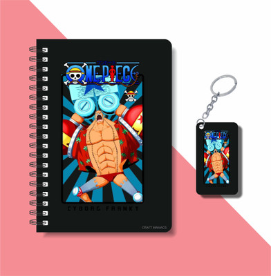 craft maniacs 2024 ONE PIECE NOTEBOOK A5 Diary RULED 160 Pages(Black)