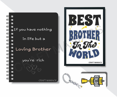 craft maniacs DIARY FRAME COMBO 2024 A5 Notebook RULED 160 Pages(White)