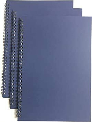 craft maniacs LATEST 2023 ECO FRIENDLY COLLECTION A5 Notebook UNRULED 120 Pages(BLUE UNRULED ( SET OF 3 ), Pack of 3)