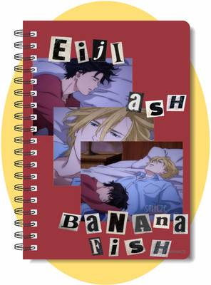 craft maniacs BANANA FISH COLLECTION A5 Notebook RULED 160 Pages(Multicolor)