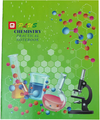 First Click Chemistry Practical Notebook For Science Math Geometry Science Phisics Boilogy Regular Notebook One side Ruled One side Plain 100 Pages(Multicolor)
