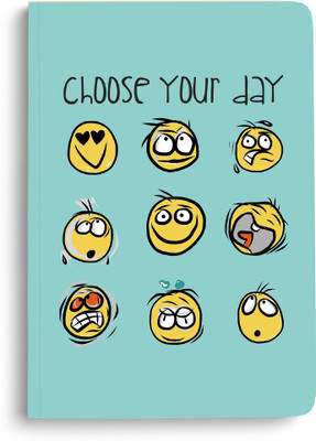 Doodle Monk Choose Your Day Journal Notebook A5 Notebook Designed 96 Pages(Light Green)