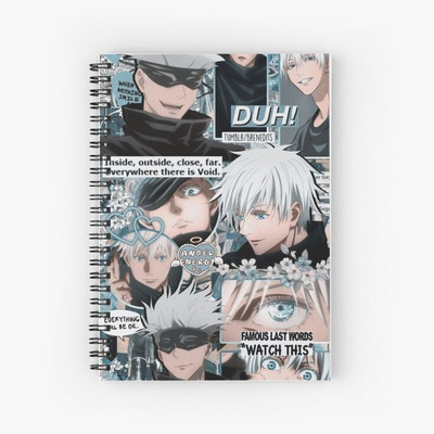 craft maniacs JUJUTSU KAISEN NOTEBOOKS A5 Notebook RULED 160 Pages(Multicolor)