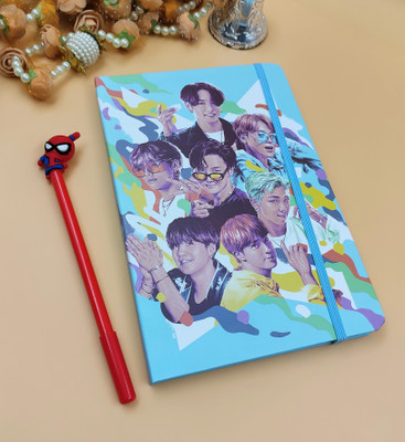Paper Bear BTS Regular Diary single 60 Pages(Sea Green, Pack of 2)