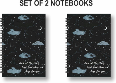 ROT RIX Wirebound journal A5 Diary Ruled 144 Pages(Multicolor, Pack of 2)