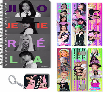 craft maniacs 2023 BLACKPINK DIARY & 2 FREEBIE COLLECTION A5 Diary RULED 160 Pages(BLACKPINK SPECIAL)