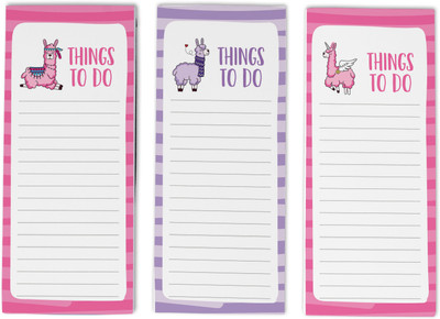 Inkdotpot To-Do List Notepads Regular Note Pad Unruled 150 Pages(Pink, Pack of 3)