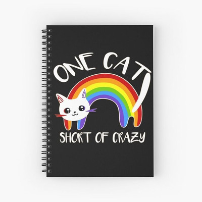 craft maniacs KITTY COLLECTION A5 Notebook RULED 160 Pages(Black)