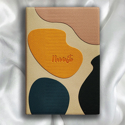 The Red Prints Leather Namaste Note Book A5 Diary Single Ruled 200 Pages(Multicolor)
