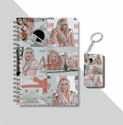 craft maniacs LADY GAGA 2023 NOTEBOOK COLLECTION A5 Notebook RULED 160 Pages(White)