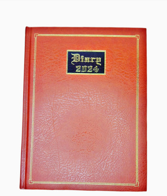 gavya collection included india zonal map Regular Diary Telephone code 300 Pages(Brown with Gold border)