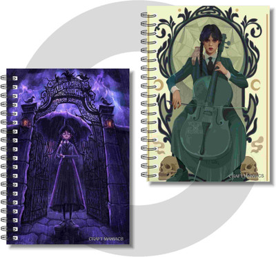 craft maniacs NOTEBOOKS A5 Notebook RULED 160 Pages(Multicolor, Pack of 2)