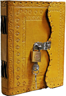 Prathak Exports Handmade Leather Diary A5 Diary Plain 100 Pages(Brown)