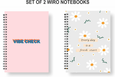 Papco Notebooks A5 Diary Ruled 144 Pages(Multicolor, Pack of 2)