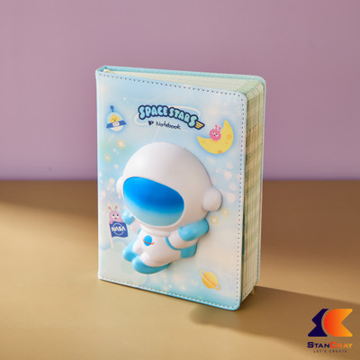 STANCRAY 3D Cartoon Notebook For Student Kid Funny Diary For Boys Girls Stationary items, A5 Diary Ruled 396 Pages(Blue)