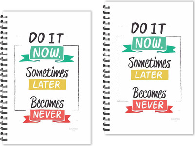 ESCAPER Do It Now..!! Motivational Quotes Diaries (Ruled - A5 Size - Pack of 2 Diaries), Quotes on Diaries A5 Diary Ruled 160 Pages(Multicolor, Pack of 2)