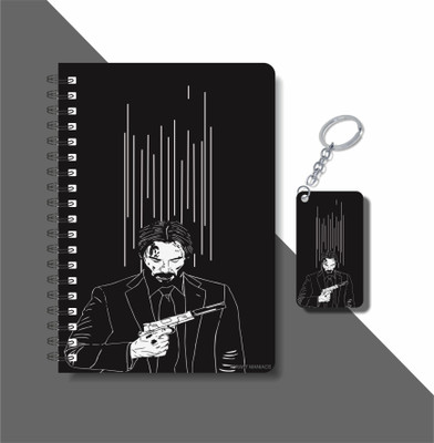 craft maniacs JOHN WICK 2023 NOTEBOOK COLLECTION A5 Notebook RULED 160 Pages(Red)