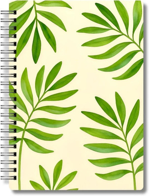 Artable A5 Ruled Notebook A5 Notebook Ruled 160 Pages(Green, Light yellow)