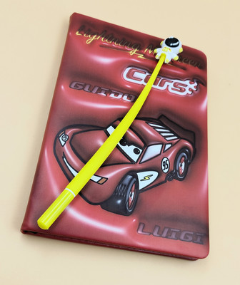 Paper Bear Car A5 Diary Designer 80 Pages(Red)