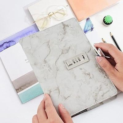 HVG TRADERS 1 A5 Diary Ruled 100 Pages(White)