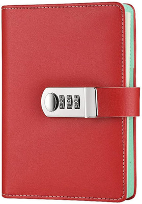 AQUABUCKET To Do List Or Personal Diary Regular Diary Ruled 192 Pages(Solid Red)