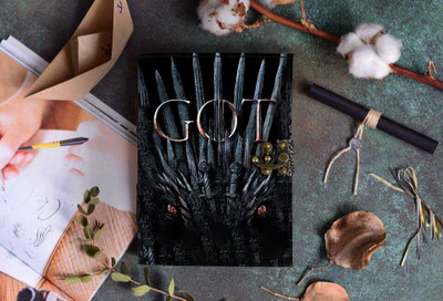 Warner Bros. GOT Throne Theme Leather Diary A5 Journal Unruled 200 Pages(Multicolor-1)