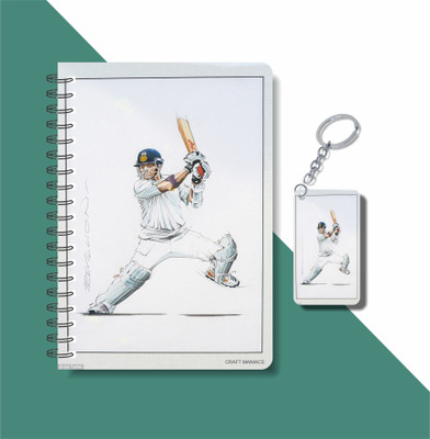 craft maniacs TENDULKAR 2023 NOTEBOOK COLLECTION A5 Notebook RULED 160 Pages(White)