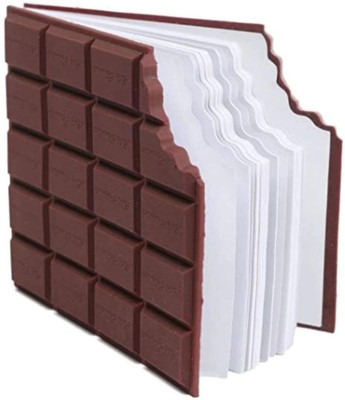 DGV Chocolate Shaped Personal Desk Notepad Memo Book Small Diary Pocket-size Diary . Pocket-size Diary Plain 60 Pages(Brown)