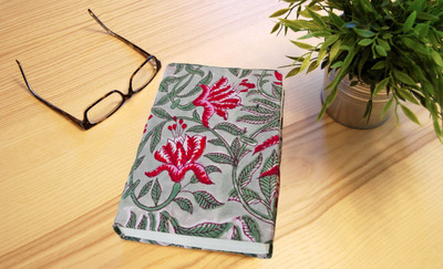 bitskit Block Print Diary Notebook Journal Unlined Unruled Handmade for Everyday Use Regular Planner/Organizer Plain 100 Pages(Multicolor)