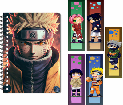 craft maniacs NARUTO DIARY & FREEBIE BOOKMARKS A5 Diary RULED 100 Pages(Green)