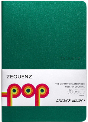 Zequenz POP Forest Green B6 Size Ruled 120 Pages 80gsm Light Weight 360 Degree Openable B6 Notebook Ruled 120 Pages(Green)