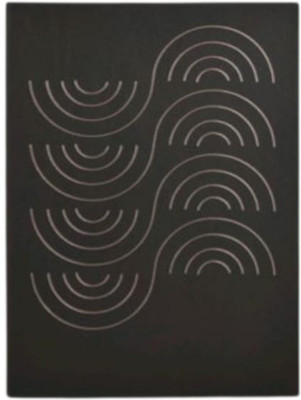 Pia Creations Minimalistic Wave Design A5 Journal Single Line Rulled 192 Pages(Black)