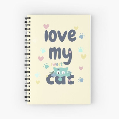 craft maniacs KITTY COLLECTION A5 Notebook RULED 160 Pages(Black)
