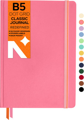 NEORAH Dot Grid Journal Notebook B5 Journal Dot Grid 160 Pages(Pink)
