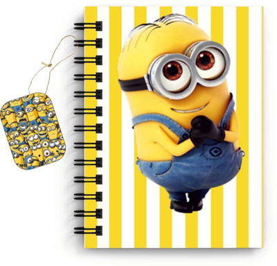 craft maniacs MINION COLLECTION A5 Notebook RULED 160 Pages(Multicolor)
