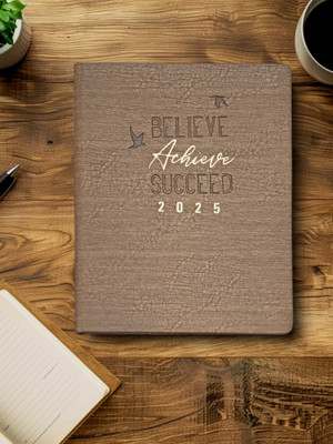ShreeGanadhish 2025 B5 Diary Notebook / Journal / Planner / Executive| 24X18X3 CM Regular Diary Ruled 365 Pages(Dark Chestnut)