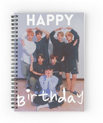 craft maniacs 2023 BTS KPOP DIARIES A5 Notebook RULED 160 Pages(Multicolor)