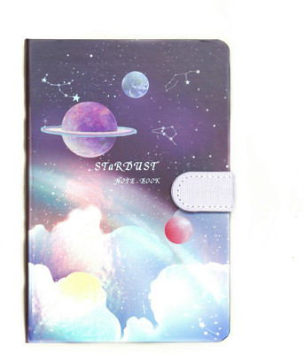 The Procure Store Star Dust A5 Notebook Ruled 112 Pages(Purple)
