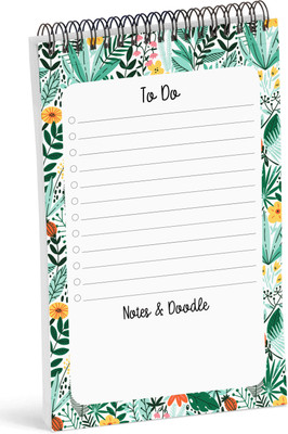 Inkdotpot Spiral Binding Notepad Regular Planner Unruled 50 Pages(Green)