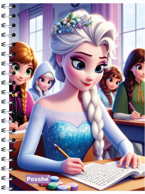 AshaEnterprises posshe diary set of 1 A5 Diary unruled 144 Pages(Blue)