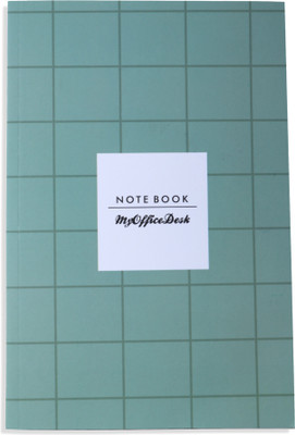 MyOfficeDesk Checked Series: Journal/ Diary notebook A5 Diary Ruled 164 Pages(Olive Green)