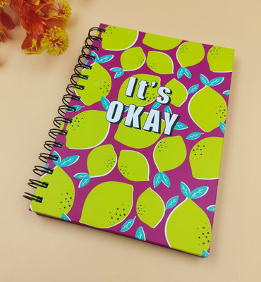 Paper Bear Fancy A4 Diary ruled 80 Pages(Yellow)