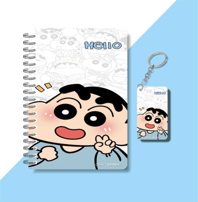 craft maniacs SHINCHAN 2025 NOTEBOOK COLLECTION A5 Notebook RULED 160 Pages(White)