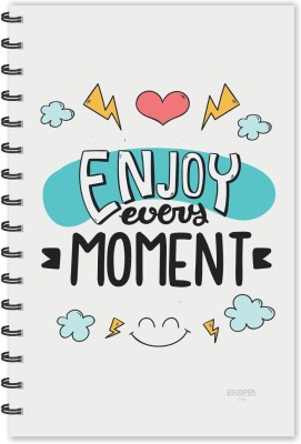 SADAFAL Enjoy Every Moment Motivational Quotes Diary (Ruled-A5), A5 Notebook Rulled 160 Pages(Multicolor)