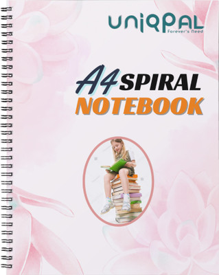 UNIQPAL SET OF 1 A4 Notebook Ruled 200 Pages(Multicolor)