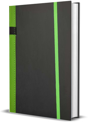 Greeshma Executive Diary Notebook, Hard Cover, Ruled, Regular Notebook Ruled 200 Pages(Black, Green)