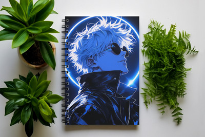 Graphic Word Anime Notebook A5 Notebook unrulled 160 Pages(White)