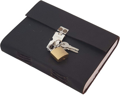 Anshika International personal organizer A5 Diary unruled 100 Pages(Brown)