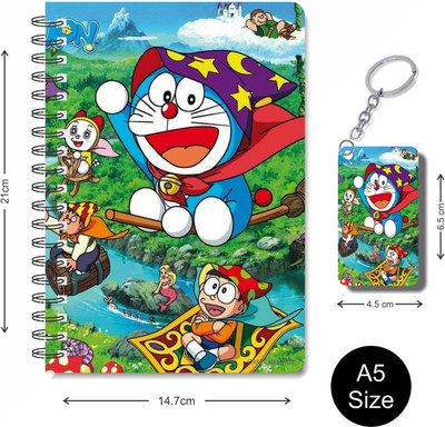 craft maniacs DOREMON 2023 NOTEBOOK COLLECTION A5 Notebook RULED 160 Pages(White)
